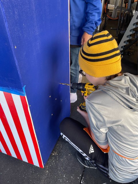 Drilling screw holes