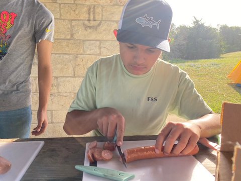 Slicing Sausage